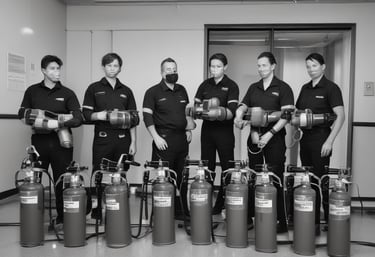 groupe en formation prévention en incendie
