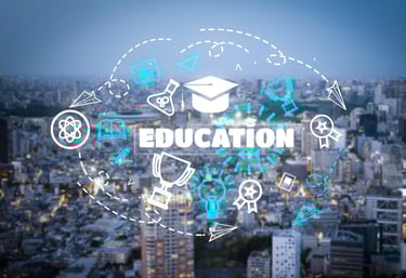 a city skyline with a cityscapeople and a cityscapeople with