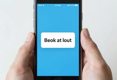 An illustration of a friendly AI assistant icon with chat bubbles around it.