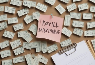 Desk with financial documents, calculator, and laptop showing accounting work.