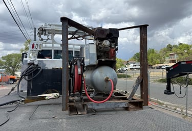 generator cage built for a client that was welded together for a client in Prescott, Arizona