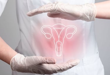 A pregnant woman having an ultrasound scan with a gynecologist in a cozy clinic room.