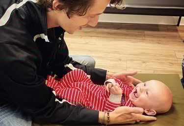 Chiropractic care to help babies with tongue ties and latching challenges nurse more comfortably.