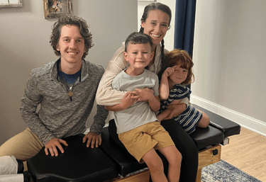 family visiting Three Nails Chiropractic in Franklin, TN