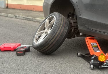 Car broken down.