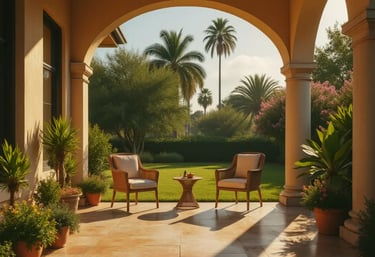 Colored Concrete Patio in Florida