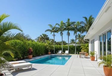 Wide Pool Deck Patio in Hollywood, FL