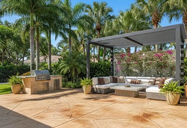 Freshly Resurfaced  Decorative Concrete in Hollywood