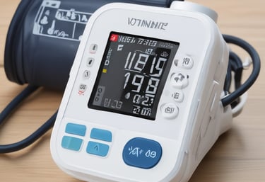 Hands wearing surgical gloves preparing medical instruments on a blue draped table. Various sterilized tools and supplies, such as gauze and packaging, are neatly arranged nearby.