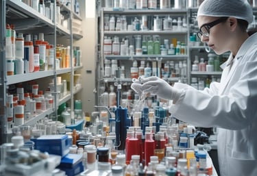 A diverse group of professionals discussing industrial materials in a modern office setting.