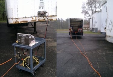 We use efficient trailer testing equipment for Massachusetts Annual Inspections