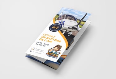 Flyer Aéro Découverte pli accordéeon