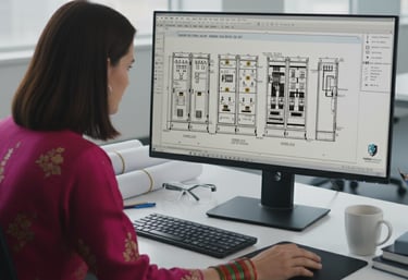 General Arrangement (GA) drawings by VoltEdge Solutions β professional AutoCAD drafting for switchge