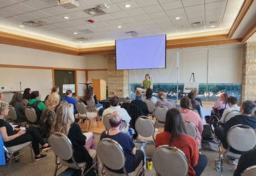 Jack Utermoehl Presenting to a large group of people
