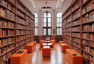 A collection of business and strategy books is displayed on a wooden surface. The books have titles related to customer growth and gamification. A warm light glows in the background, giving the scene a cozy, intellectual ambiance.