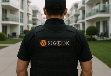Guardia de seguridad en fraccionamiento residencial
