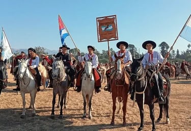 Gauchos Parade on Horses