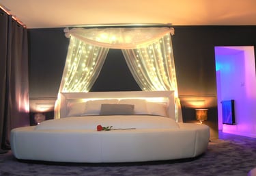 chambre de la love room dans le Morbihan (56) à coté de Quiberon