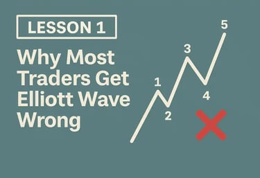 Lección 1 — Por qué la mayoría de los traders interpretan mal la estructura de la Onda de Elliott en el trading de Forex