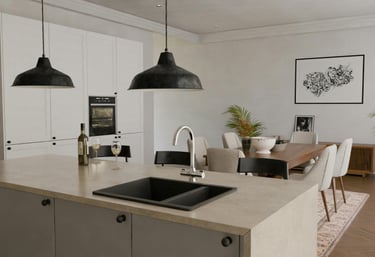 Salle à manger rénovée 