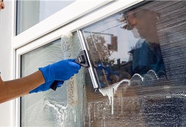 Glazenwasser Meppel zeemt glas