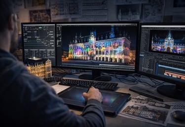 conception vidéo mapping