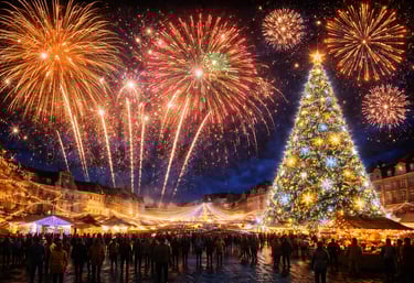 feux d'artifices noël nord