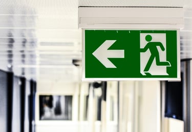 fire exit sign