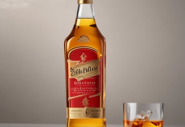 A luxurious black and gold plated dish featuring spiced crab with vibrant garnishes on a dark elegant table.