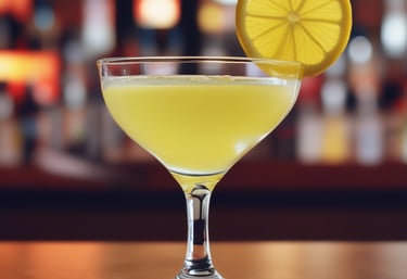 A luxurious black and gold plated dish featuring spiced crab with vibrant garnishes on a dark elegant table.