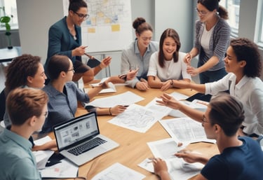 A sleek digital chart showing rising and falling stock trendlines with clear markers.