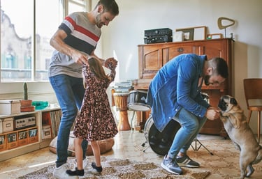 LGBTQ+ couple in front of their new home in Santa Barbara County – inclusive real estate