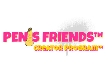 The logo for the penis friends creator program