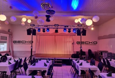 Bühnensetup in Restaurant