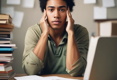 A hand holding a spiral-bound notebook with a quote written in artistic calligraphy. The quote reads, 'Do not conform to the pattern of this world, but be transformed by the renewing of your mind,' attributed to Romans 12:2. The background is a red brick wall, and the hand is adorned with several bracelets, including a watch and a pearl bracelet.