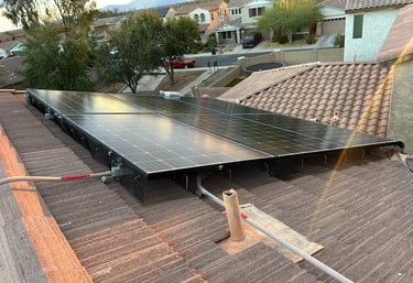 solar panel bird proofing mesh installation on tile roof Phoenix Arizona