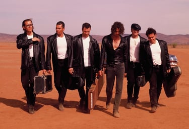 Induct INXS walking towards The Hall
