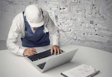 A professional engineer conducting piping stress analysis.