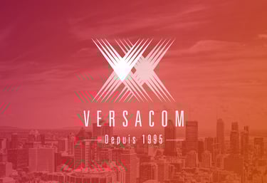 Versacom 20th Anniversary Brand Identity.