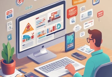 a man riding a skateboard down a street next to tall buildings