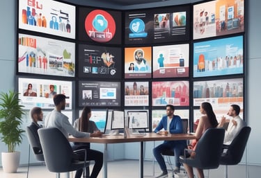 black blue and yellow textile