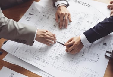 A professional consultation setting with a medical professional sitting at a desk facing a client. The room has a modern aesthetic with white walls decorated with framed certificates. The desk is organized with office supplies, a laptop, and a fruit bowl in the center.