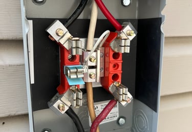Electrical disconnect wiring installation in Reading PA by Brito Electrical