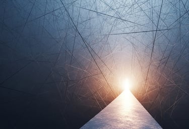 Professional online hypnotherapy background representing calm and transformation