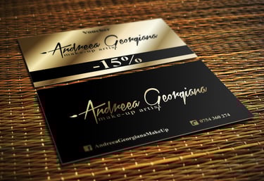 carte de vizita aurie neagra iasi agentie publicitate tipografice print carton design grafic afis