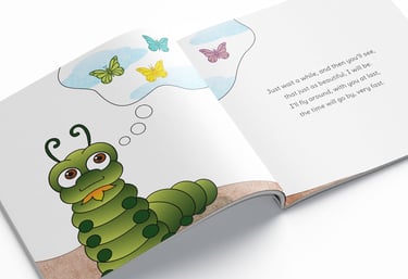 The Little Larva children's book