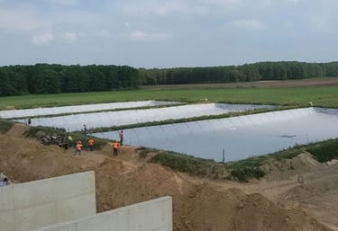 application des boules flottantes dans les bassins de fumier pour la réduction des émissions des gaz