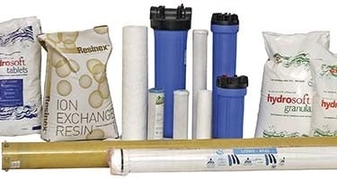 Water treatment consumables (salt and filters)