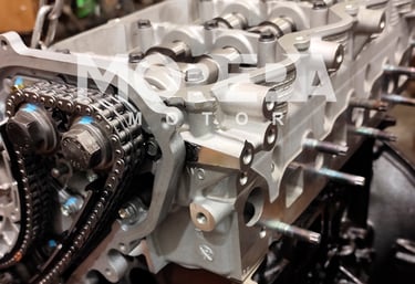 Motor con piezas nuevas