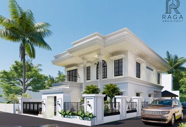 Desain rumah modern klasik raga architect